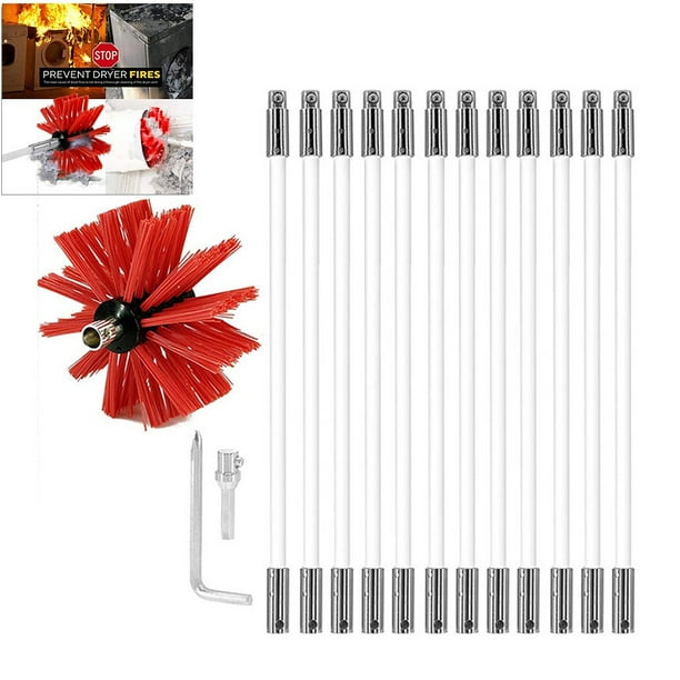 Chimney/Cleaner Sweep Kit Cleaning System Sooteater Rotary Brush Rod/Fireplace Chimney/Cleaner Sweep Kit Cleaning System Sooteater Rotary Brush Rod/Fireplace